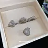 Presilhas de Orelha em Zircônia Coração Estilo Coreano Ins para Mulheres Sem Orelhas Furadas, Punhos de Orelha Personalizados Estilo Ins da Moda, Brincos de Luxo Leve de Alta Qualidade