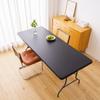 Capa de mesa retangular à prova d'água, à prova de óleo, elástica, para uso doméstico e externo, descartável, com elástico em toda a volta, toalha de mesa elástica