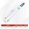 Pinza para Basura de Doble Barra Sanitaria Recogedor Doméstico Recogedor de Aleación de Aluminio Colilla de Cigarrillo Más Larga Pinza Exterior para Sanidad