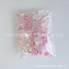 Nuevas cuentas redondas acrílicas de color caramelo simples con lazo de corazón, hechas a mano para hacer joyas DIY, accesorios, material para traje, caja