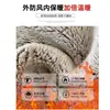 Calças Marrons de Lã com Forro Largo para Mulheres, Outono e Inverno Cintura Alta Reta Chenille Lã de Cordeiro Engrossado Quente Algodão
