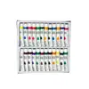 24 Cores Tubo de 12ml Conjunto de Tinta Acrílica Aquarela Pigmento de Pigmento para Pintura Artística Pintura à Mão DIY Grafite Pintura de Parede