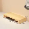 Soporte para computadora ajustable en altura, elevador de monitor para oficina, estante de madera para escritorio, base elevada para computadora de escritorio
