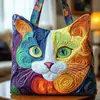 Bolsa de Ombro Tote Acolchoada com Estampa Moda Tendência Feminina Novo Produto 3D Transfronteiriço Temu Amazon