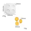 Molde Squishy de Fruta enlatada Piña Tostada con Queso Pan Triangular Realista Molde de Silicona Hecho a Mano DIY