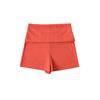 Cárdigan de punto de tres piezas para mujer con cuello redondo, abotonadura sencilla y manga larga, top de tirantes, shorts de cadera ajustados de cintura alta con puño para mujer