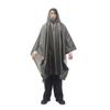Comercio exterior multifuncional tres en uno capa poncho para adulto senderismo al aire libre capa impermeable de una pieza tafetán de poliéster 210T
