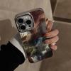 Patrón Cuadros Degradado de Color Contrastante Retro Adecuado para Funda de Teléfono Apple 18 iPhone 17 Pro Max Premium Película para Lente 16 14