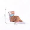 Figuritas de nutrias de dibujos animados en miniatura para terrarios, jardinería y decoración DIY; accesorios de bolsa sorpresa; piezas decorativas pequeñas