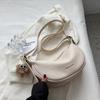 Bolso de Cuero Suave Texturizado para Mujer 2024 Nuevo Bolso Cruzado Versátil de Moda Diseño Nicho Bolso de Hombro Único por Bei Yang Yong y Li Zhu You