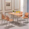 Juegos de mesa y sillas, diseñados específicamente para cafeterías escolares, restaurantes, tiendas de té de burbujas y establecimientos de comida rápida.; mesas y sillas de comedor sencillas de grado comercial