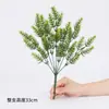 Planta Simulada Folhas de Pinheiro Grama Folhas de Cipreste Folhas Verdes Falsas Flores Falsas Buquê de Casamento Arranjo de Flores Decoração com Grama Arte Floral Folhas