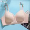 Lencería sin costuras para mujer, Sujetador push-up para realzar pechos pequeños, Sujetador cómodo de látex sin aros, Sujetador reductor anti-flacidez