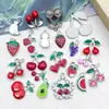 Aceite de Fruta K Blanca Transfronterizo Aleación con Goteo Fresa Plátano Cereza Accesorios para Joyería DIY Llavero Pulsera Collar Colgante