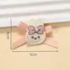 Novos Acessórios de Cabelo Estilo Coreano Outono e Inverno, Decorações de Laço de Orelha de Coelho com Pérolas, Acessórios DIY para Roupas, Acessórios de Tecido