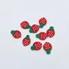 Fatias de Frutas de Argila Macia de 20mm Melancia Grande Morango Adesivos Cola de Creme Capa de Celular Resina Enchimento de Slime