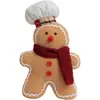 Muñeco de jengibre navideño transfronterizo para decoración de fiestas, adornos navideños de dibujos animados, bufanda, muñeco de jengibre