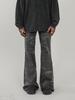 Estilo Ola de Agua Jeans Rectos Sueltos Unisex 2214 Marca de Moda Estilo Americano Pantalones Casuales Juveniles