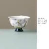 Coleção Linda de Serviço de Chá de Lírio-do-Vale Feito à Mão para Uso Doméstico: Gaiwan Feito à Mão, Bule, Xícara de Mestre, Recipiente para Chá