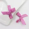 Cinta Versátil de Moda de Lujo 1 cm Moño a Cuadros Cinta de Satén de Alta Calidad Accesorios para Ropa Decoración de Caja de Regalo