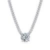 Cadena para Hombre de Plata S925 Plata Platino Chapado Moissanita Cubana Collar Nuevo Amazon Venta Caliente Cadena Clavicular Venta al por Mayor