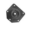 Venta al por mayor de hardware Placa de hierro hexagonal Patas de madera biseladas Conexión Placa de hierro Patas de mesa de madera maciza negras Calzos Accesorios para patas de muebles