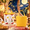 Bolsa de Lona Fofa Desenho Animado Bolsa Tote de Presente Lembrança Festa de Aniversário Jardim de Infância Presente para Crianças Bolsa de Presente para a Turma Toda