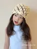 Gorro de Punto de Alta Gama Coreano para Niños Niñas 2025 Nuevo Primavera y Verano Delgado Baotou Hat Gorro Pullover para Bebé Niña