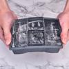 Atacado de fábrica cubo de gelo quadrado de silicone 6 grades cubo de gelo de silicone 6 grades Molde de cubo de gelo cubo de gelo de silicone doméstico