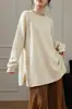 Suéter de punto pullover nuevo estilo para mujer, manga raglán de longitud media, cuello redondo, suave y cómodo, para otoño e invierno, prenda exterior holgada y relajada, transfronterizo