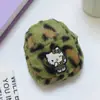 Nuevo Monedero Bordado de Gato Kt con Estampado de Leopardo de Felpa de Huayang Accesorios para Lanyard de Teléfono Móvil Monedero Bolsa para Auriculares Bolsa para Joyería