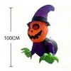 Decoraciones de Halloween, Fantasma Inflable de Ventana Rota, Accesorios con Forma de Calabaza para Montaje de Atmósfera Exterior en Centros Comerciales