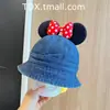 Chapéu de Pescador para Bebê para Primavera e Outono com Orelhinhas Fofas e Laço, Chapéu de Sol para Meninas, Chapéu de Cowboy para Meninos, Chapéu Bucket para Outono e Inverno