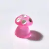 Accesorios de Resina de Setas Pequeñas de Colores que Brillan en la Oscuridad Pegamento Cremoso Decoraciones DIY Paisaje en Miniatura Escritorio Coche Mini Adornos