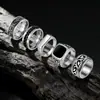 Tendencia Transfronteriza de Moda de Amazon Anillo de Acero Inoxidable Estilo Street Retro Set Anillo Joyería Personalizada para Hombres Anillo de Boda