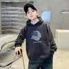 Sudadera con capucha para niño 2026 Nueva Moderna Fresca de Manga Larga con Estampado de Letras, Otoño Casual Elegante Moda