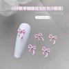 Mini Borboleta Dourada Acessórios para Nail Art, Popular Fita Metálica Laço Gravata Decorações de Unha Vestíveis Atacado