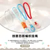 Cordón para Teléfono de Encaje Color Caramelo Versátil Creativo Cordón para Funda de Teléfono Cuerda Trenzada Hecha a Mano Adorno de Nudo de Diamante
