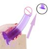 Masturbador de Sucção Jiuxi Mastro Sexo Produtos Divertidos Dildo Roxo Plug Anal Tira para Homens e Mulheres Traseiro