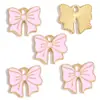 Accesorios para Joyería de Aleación DIY Colgante de Pajarita con Goteo de Aceite Pulsera Collar Llavero Pendientes Colgante W468