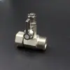 Conversor de torneira entrada de água de três vias válvula de esfera interruptor purificador de água acessórios 4 pontos a 2 pontos entrada de água conectada três vias