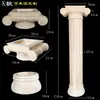 Talla de madera maciza estilo retro europeo francés patas de mesa soporte para mesa de centro columnas redondas columnas romanas boca mate decoración de pasillo flores talladas