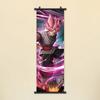 Desenho Animado Dragon Ball Z Wukong Super Saiyajin Rolo Pendurado Sala Quarto Mural Exposição Cartaz Pendurado Pintura Pendurada