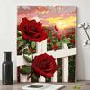 Paisaje Transfronterizo Pintura al Óleo Digital DIY Marco de Madera Maciza Pintura al Óleo Digital Acrílico Pintura para Colorear Pintada a Mano por Niños