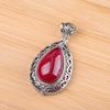 La fuente de carácter plata fábrica bienes plata tailandesa Seiko Gabu caja joyería de plata S925 mujeres gotas de agua colgante de corindón rojo