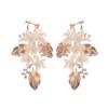 J6365 Tocado Nupcial Accesorios para el Cabello Enchufe para el Cabello Aretes Kit de Pasadores Combinación Mori Cena de Banquete Francés Ins
