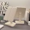 Nuevo Espejo de Maquillaje de Lujo con 1 LED y Luces, Popular entre las Chicas, Espejo de Maquillaje para Escritorio de Dormitorio de Estudiante, Espejo de Tocador Plegable con 70% de descuento