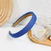 Faixa de Cabelo Azul Artística Vintage para Mulheres com Coroa Alta, Acessório de Cabelo Versátil de Moda de Luxo de Alta Qualidade