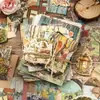 Série Xin Mo Yi Jiu Shi Papel Material 3.0 Pacote de Adesivos Decorativos Colagem DIY Diário Retrô