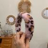 Nueva banda para el cabello de leopardo, clásica diadema de felpa multicolor, estilo coreano, banda para el cabello, banda para el cabello de moda retro para mujer.